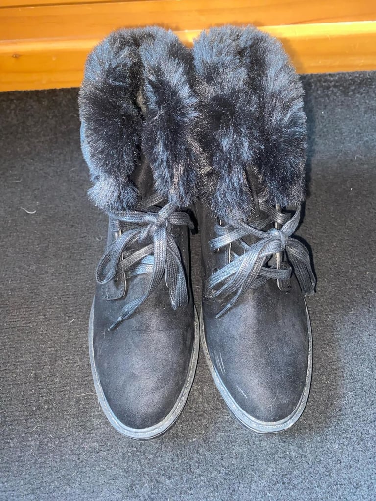 Fluffy boots