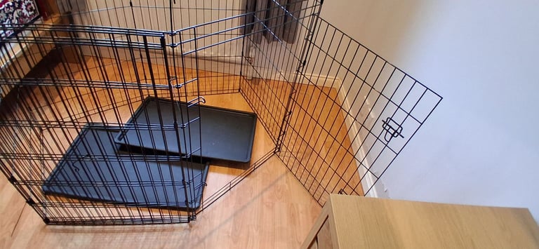 image for Large DOG/PET cage with 2 trays