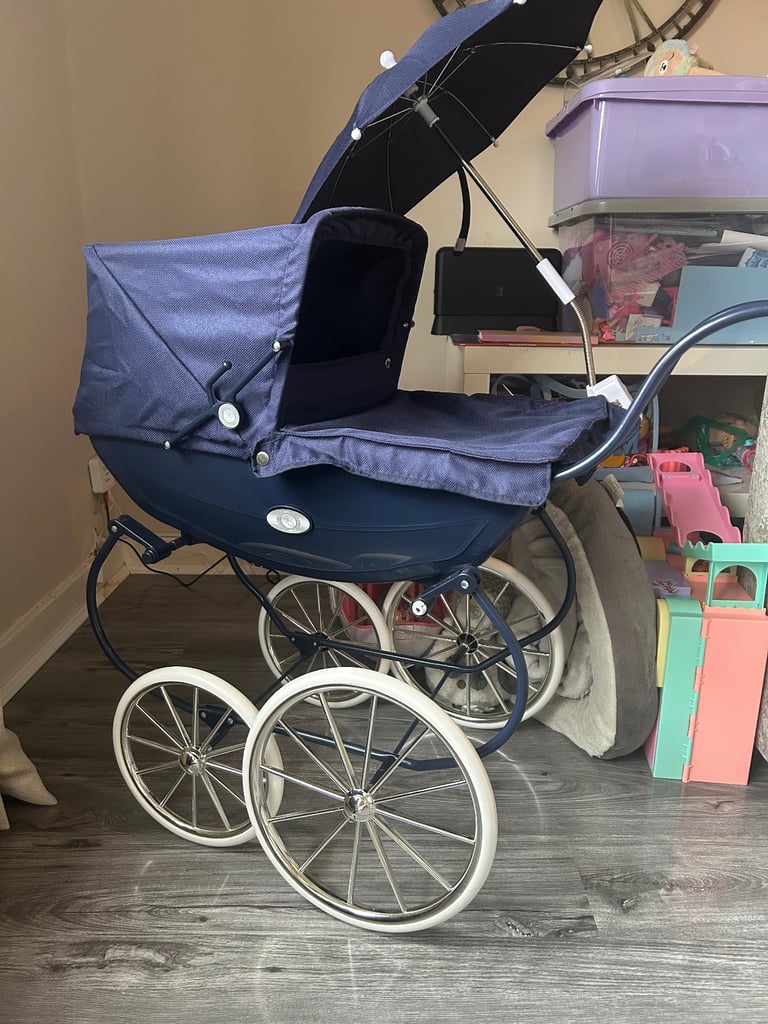 image for Navy dolls pram 