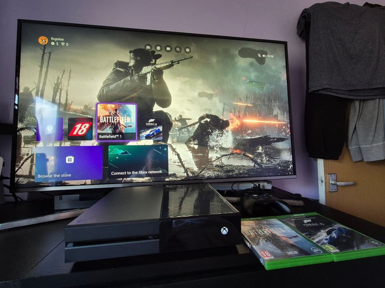 Xbox one with 49" 4k samsung tv swap