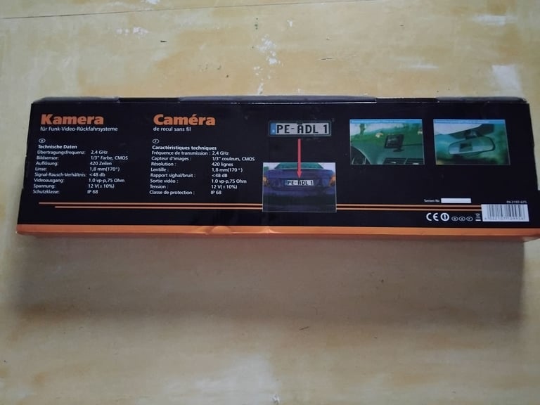 Car rear number plate holder with camera