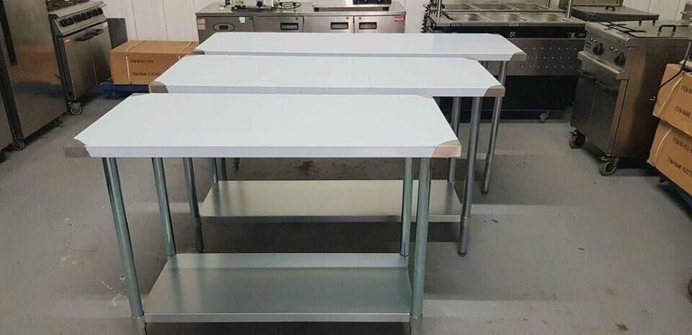 Commercial Stainless steel preparation table for Restaurant Takeaway Cafe Pubs Catering Equipment