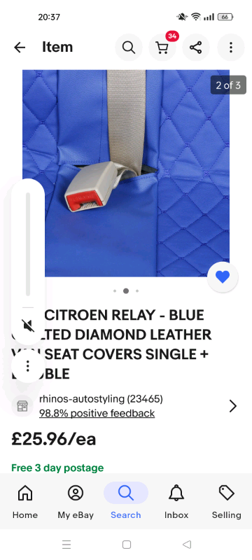 Citroen relay seat covers 