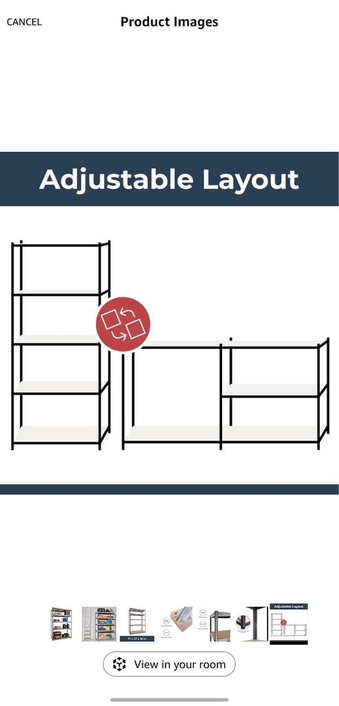 G-Rack Garage Shelving Unit: 180cm x 120cm x 45cm |