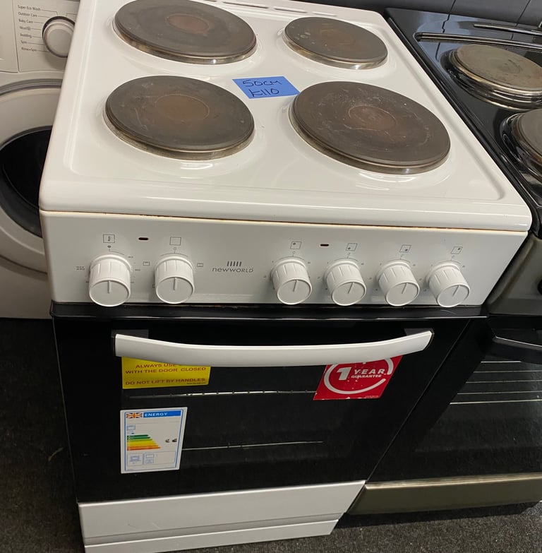 ☎️WHITE NEW WORLD 50CM SOLID HOB ELECTRIC COOKER 