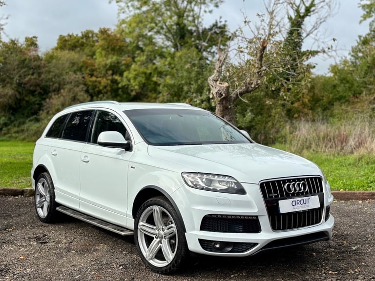 image for 2014 Audi Q7 3.0 TDI 245 Quattro S Line Plus White Auto Diesel 7 Seats Facelift FSH ESTATE Diesel...