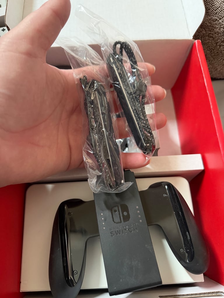 Nintendo Switch OLED - White + Additional Joy Cons + Micro SD Card