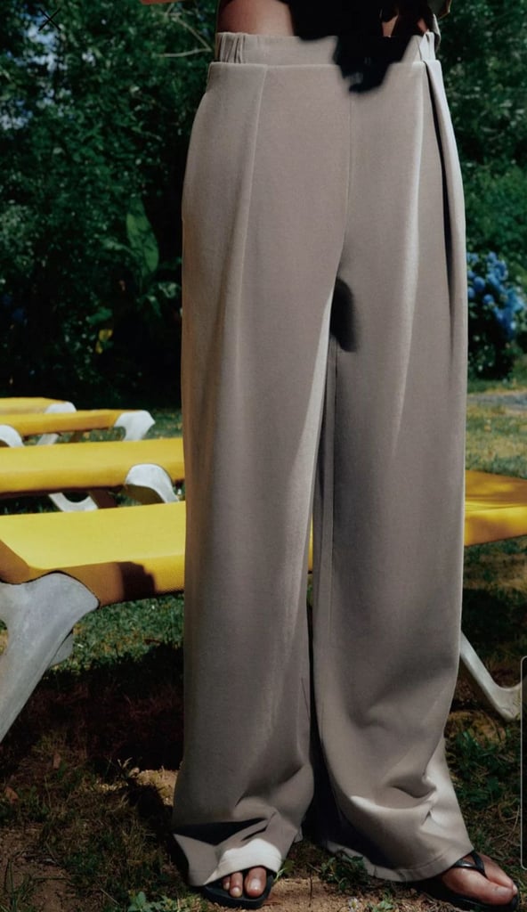 image for ZARA WASHED-EFFECT INTERLOCK TROUSERS 