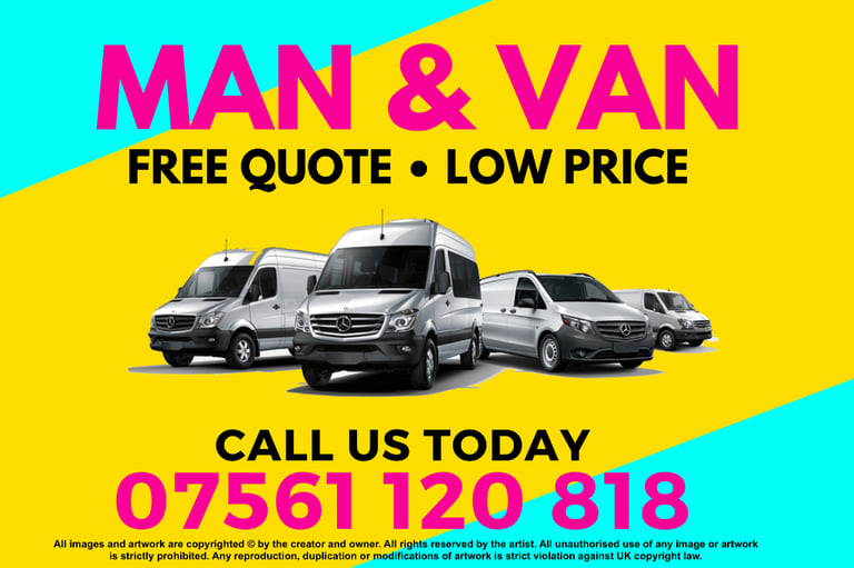 *07 561 120 818* Removal Man and Van Hire - House Move House Clearance Waste Rubbish Removal  