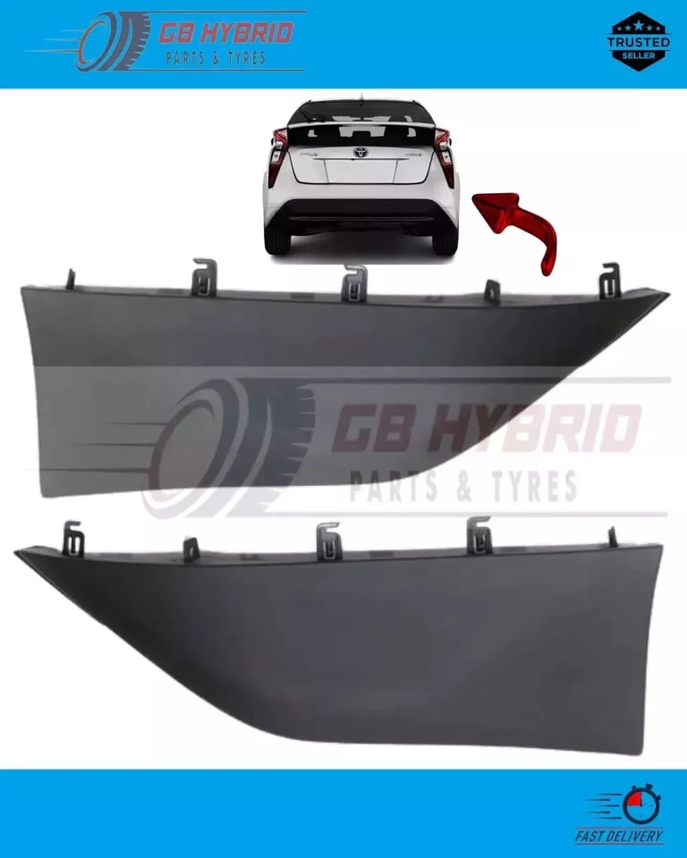 Toyota Prius 2016 - 2018 Rear Bumper Extension Both Sides