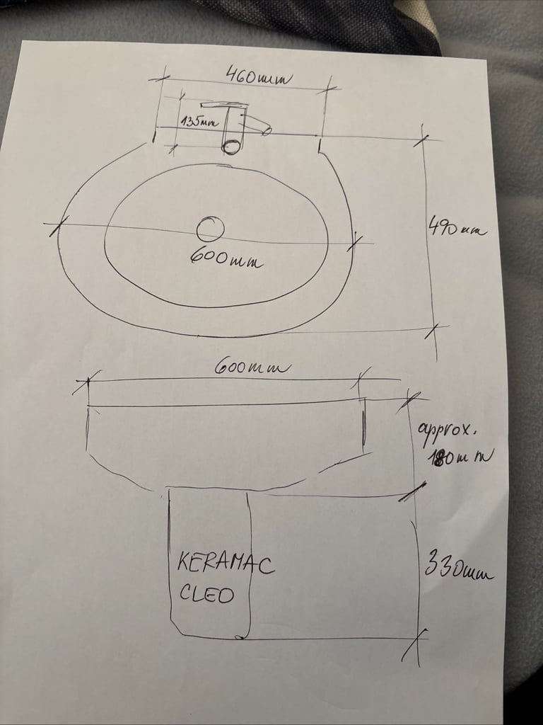 White sink only 