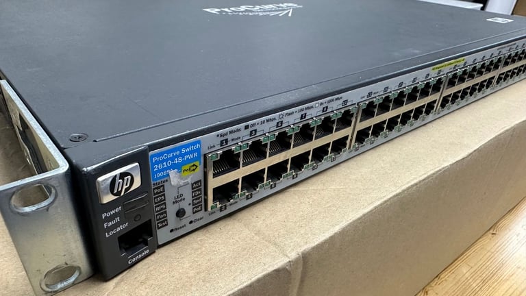 image for HP ProCurve switch 48 POE ports