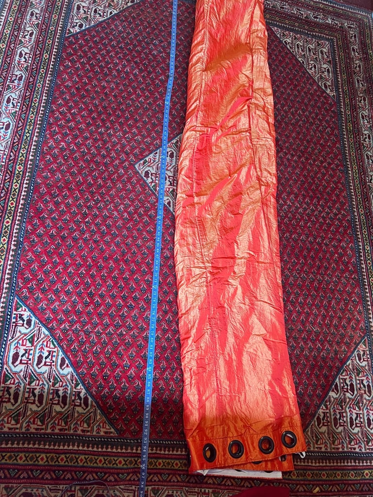 Burnt Orange Large Curtains 