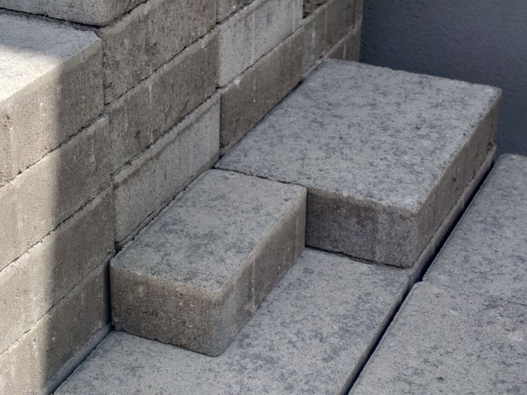Marshalls Lunar Concrete Paving Blocks - Small Ice 160x80x50mm - Pack of 3