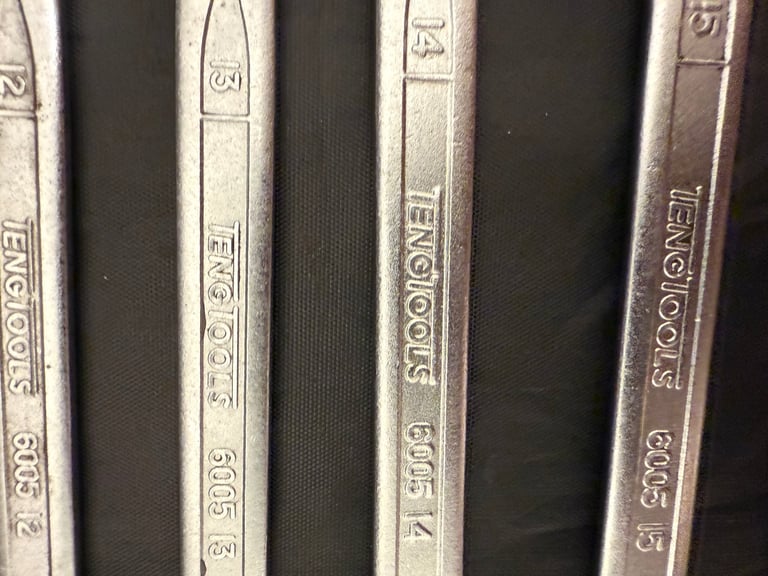 Teng Tools TT6005 Combination Spanner’s/Wrench Set x10  8mm - 18mm Metric - CRV
