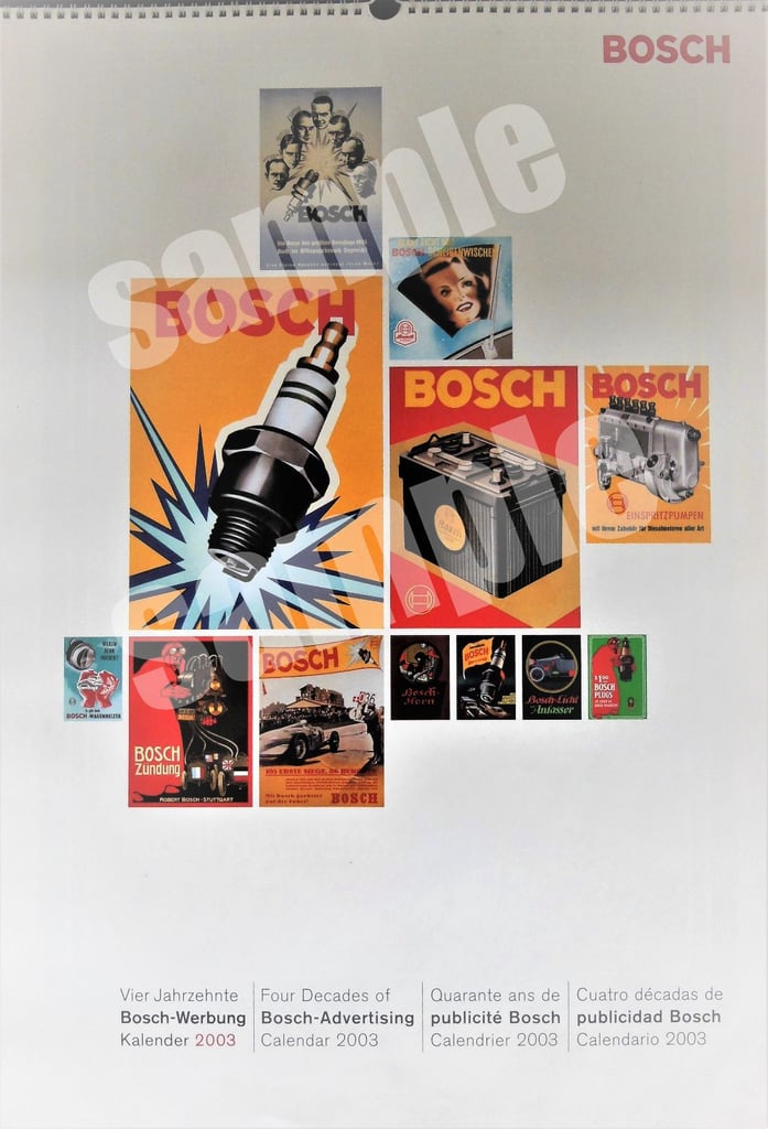 BOSCH AUTO PARTS PICTURES. FEAT. 1930's GP RACING DRIVER'S