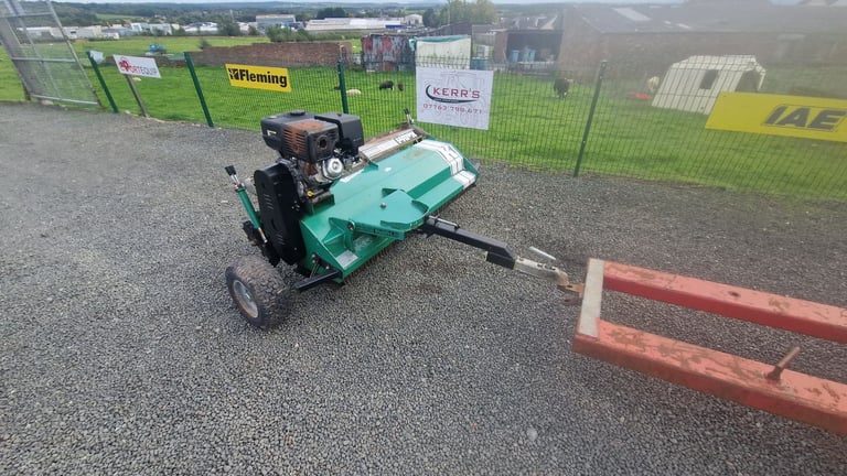 Quad atv kellfri petrol flail mower grass topper farm tractor 