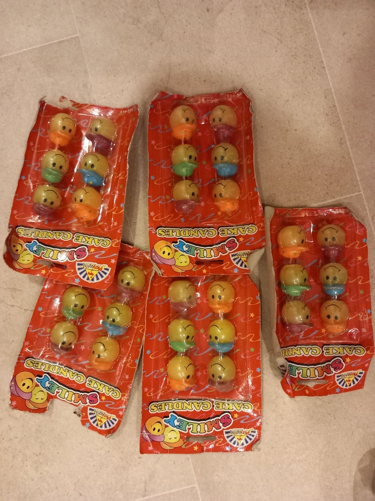 image for 5 packs of candles.  £2