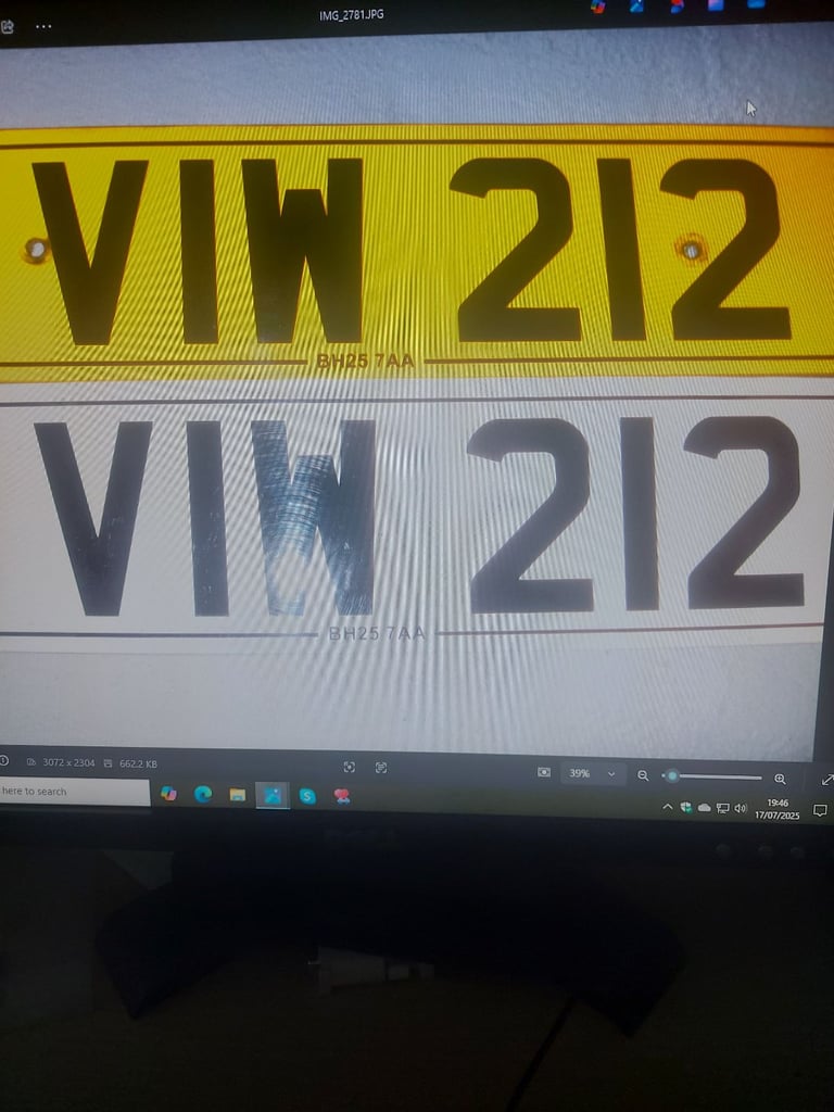 VIW 212  Cherished Registration for sale