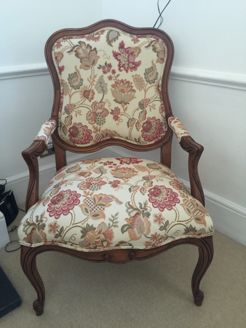 image for Modern Ethan Allen take on Antique Rococo Chair