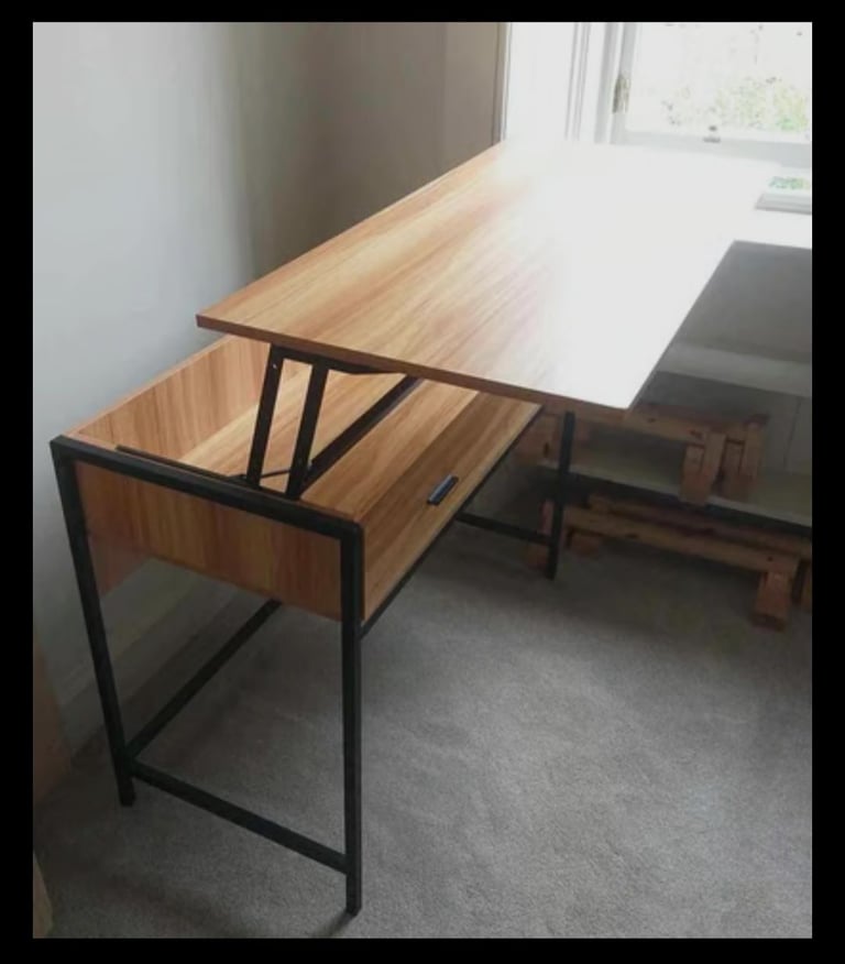 Office standing desk with drawer