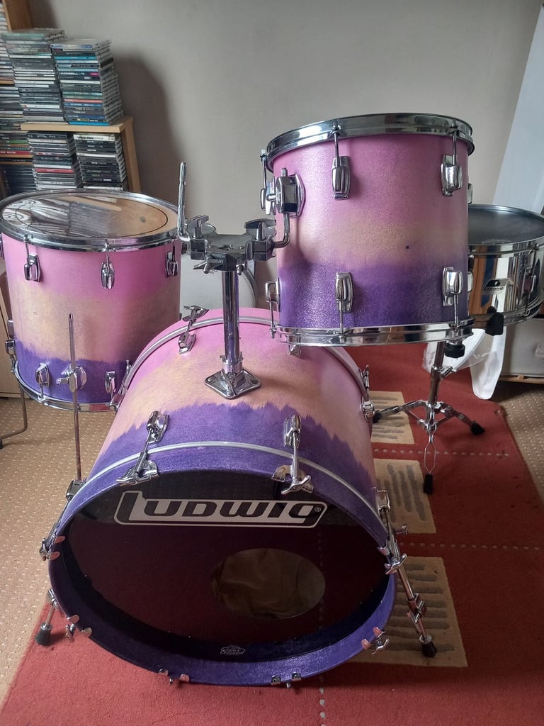 Ludwig Rocker 4 piece FAB drum kit