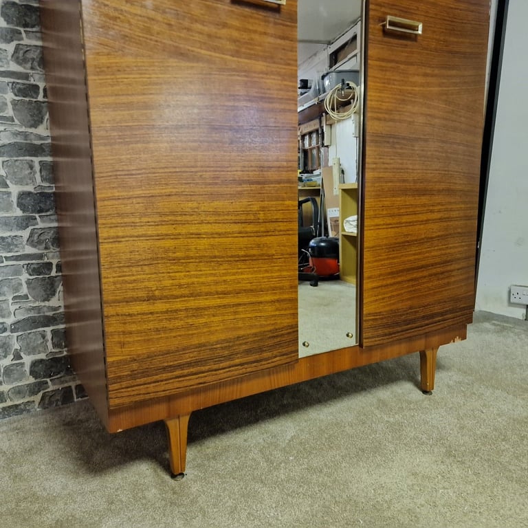 Stonehill Furniture Mid-Century Wardrobe with Mirror – 1960 Licence