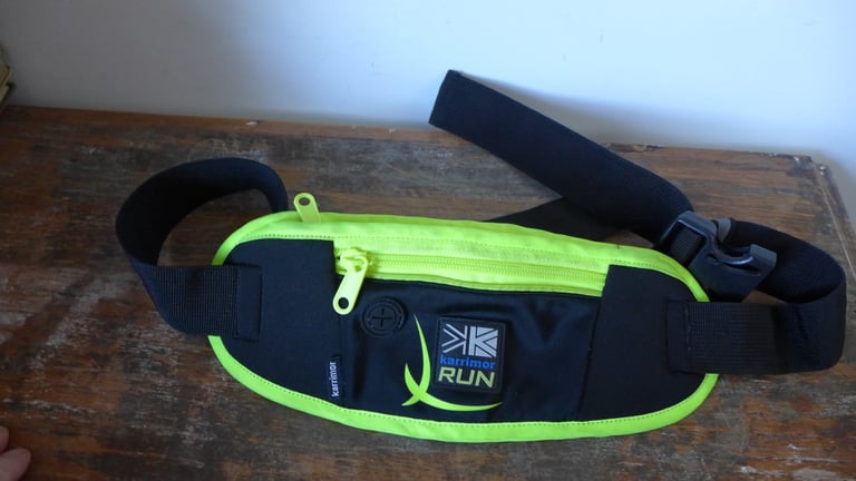 image for VINTAGE KARRIMOR RUN POUCH BUM BAG WAIST BELT. REFLECTIVE MATERIAL.