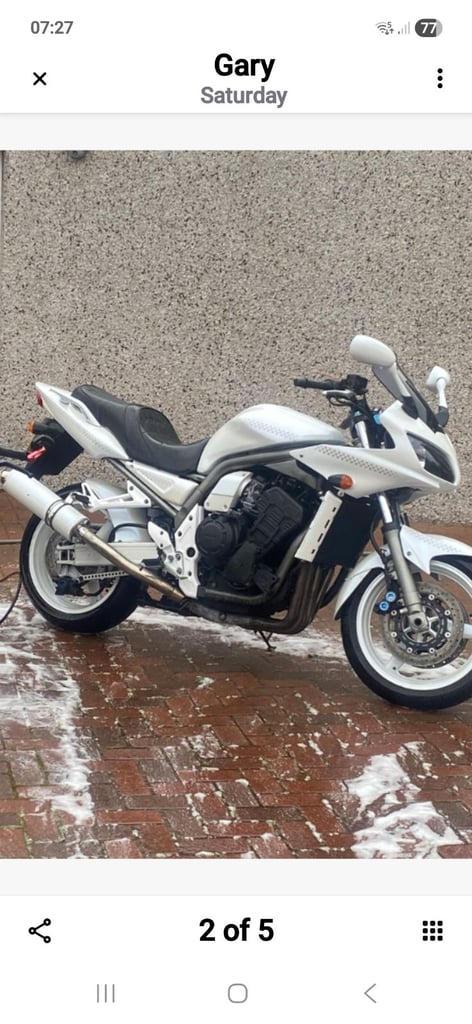 Yamaha fzs1000 fazer, long mot