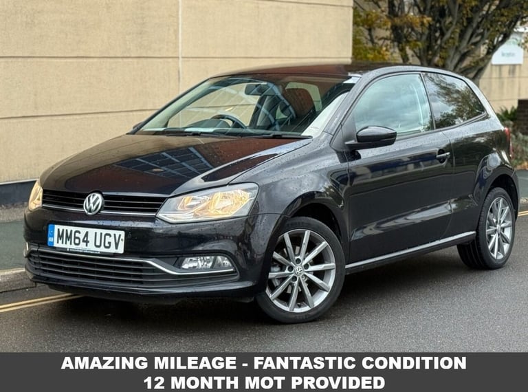2014 Volkswagen Polo 1.0 BlueMotion Tech SE Design Hatchback 3dr Petrol Manual Euro 6 (s/s) (60  ...