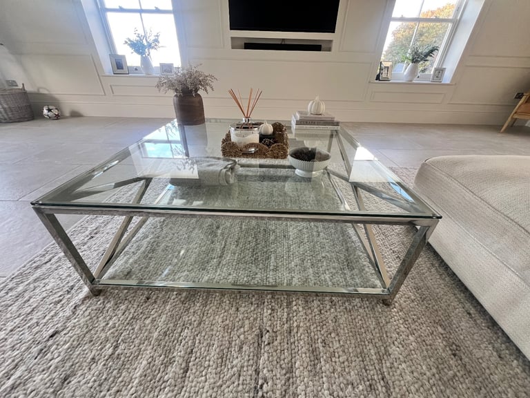 Neptune Manhattan Large Glass Coffee Table