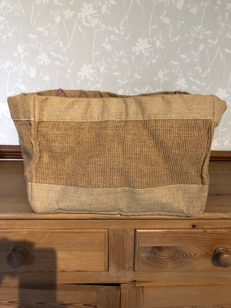 image for New Hessian/Jute Storage Basket