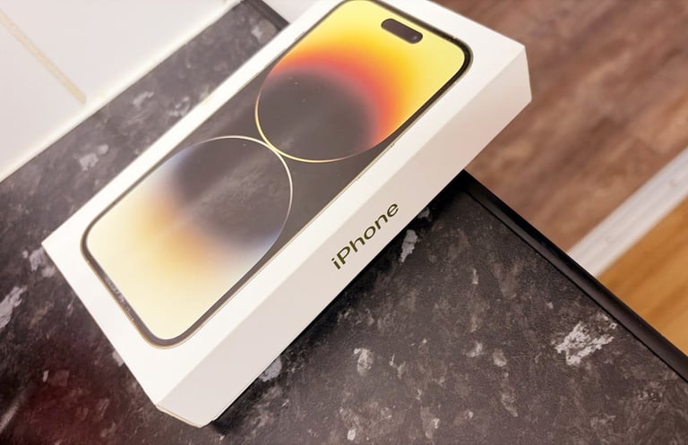 Beautiful iphone 14 pro gold 128gb 