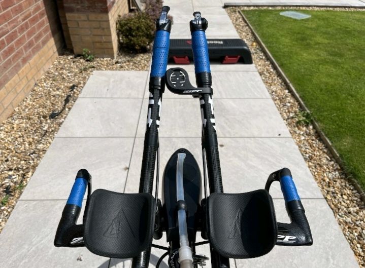 Cervelo P2 time trial bike with upgrades 