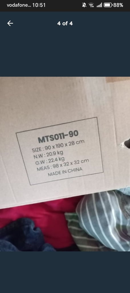 Pocket spring mattress ( single) 
