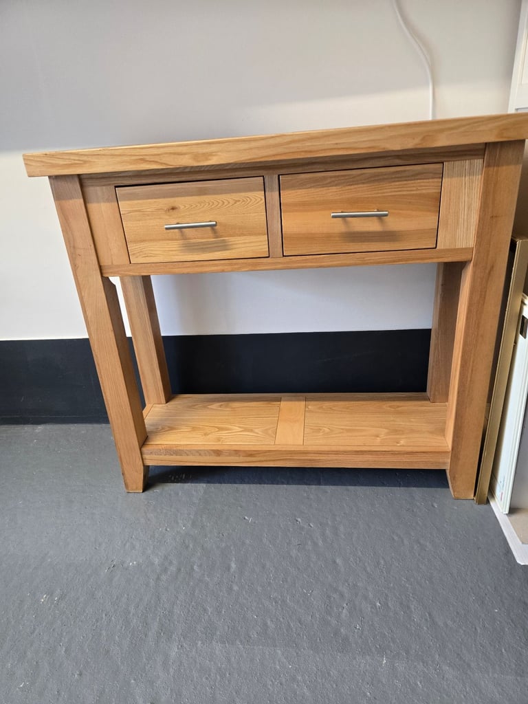 image for Oak console table