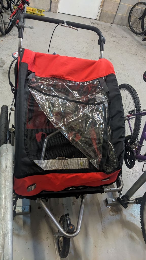 image for Bike trailer 2 in 1 kids