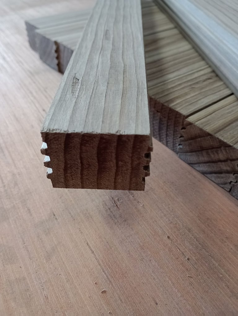 Accoya dressed t&g boards 