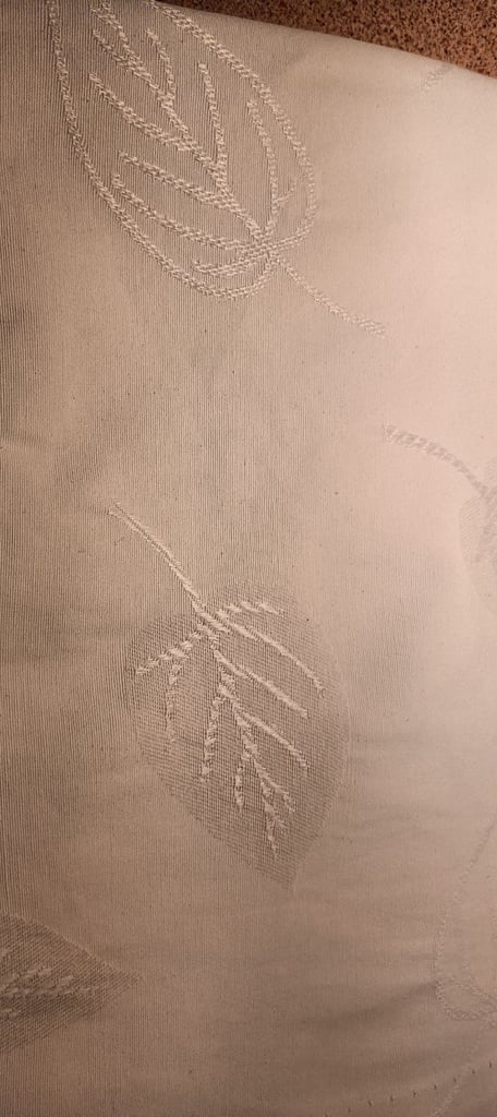 image for Cream pencil pleat curtains 66x72