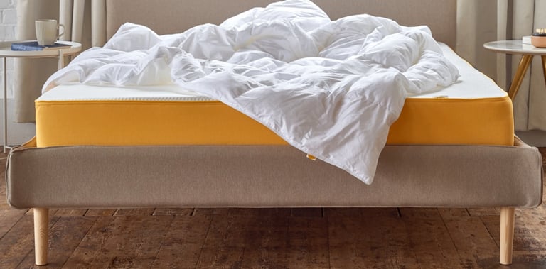 Double Bed Frame + Eve Premium Mattress For Sale