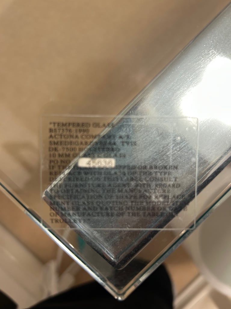  2x Glass and Chrome coffee tables - very good condition 