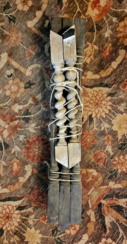 image for Bundle of 10 Victorian wooden spindles
