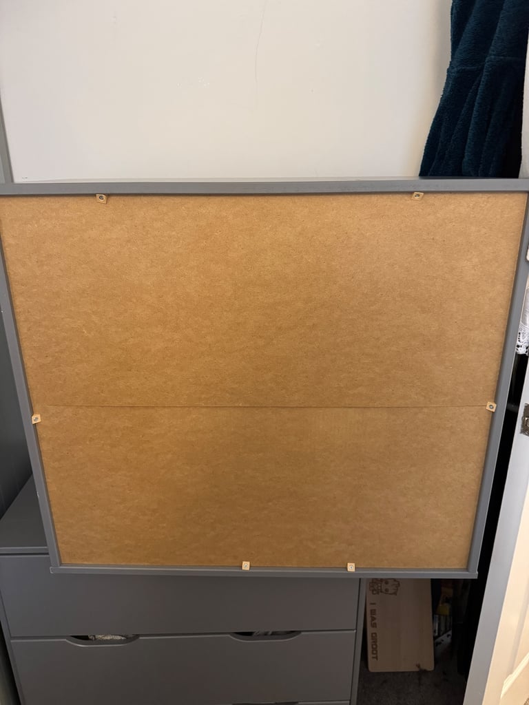Grey cube storage unit 
