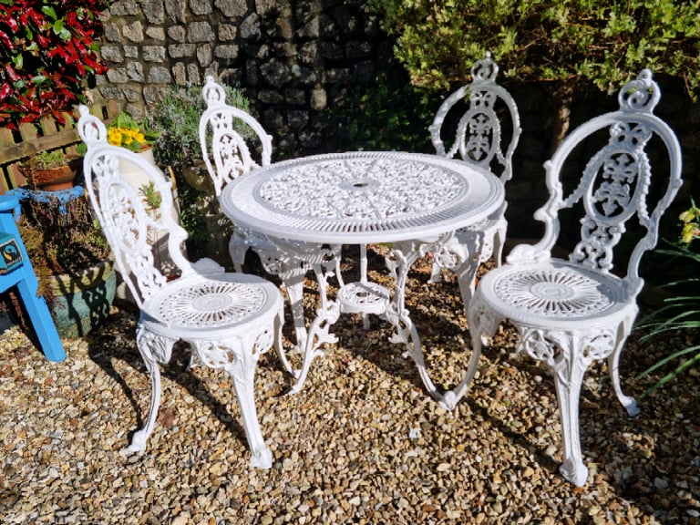 Aluminium table and chairs for Sale | Garden Furniture Sets | Gumtree