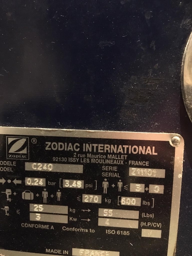 Zodiac Dinghy