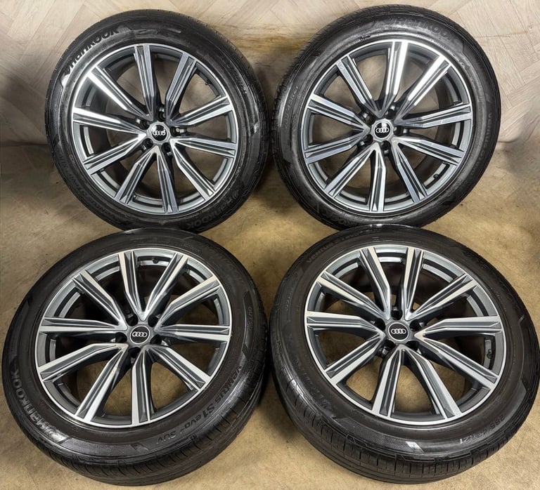 21'' GENUINE AUDI Q8 S LINE MULTISPOKE ALLOY WHEELS ALLOYS TYRES 4M8601025G