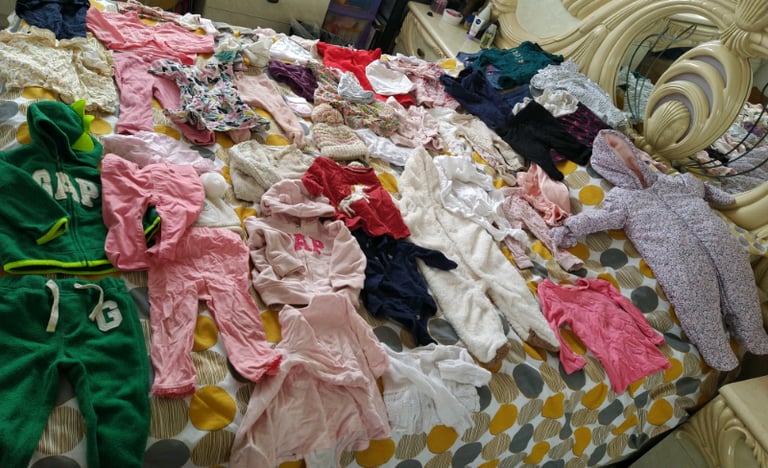 Bulk New And one time use Baby clothes 