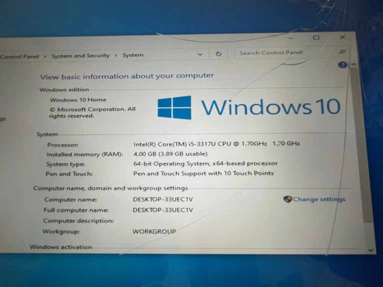 Laptop Tablet i5 processor 