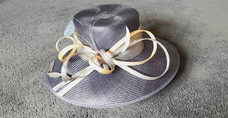 image for JACQUES VERT LADIES HAT - MOTHER of the BRIDE / GROOM blue / purple - Medium
