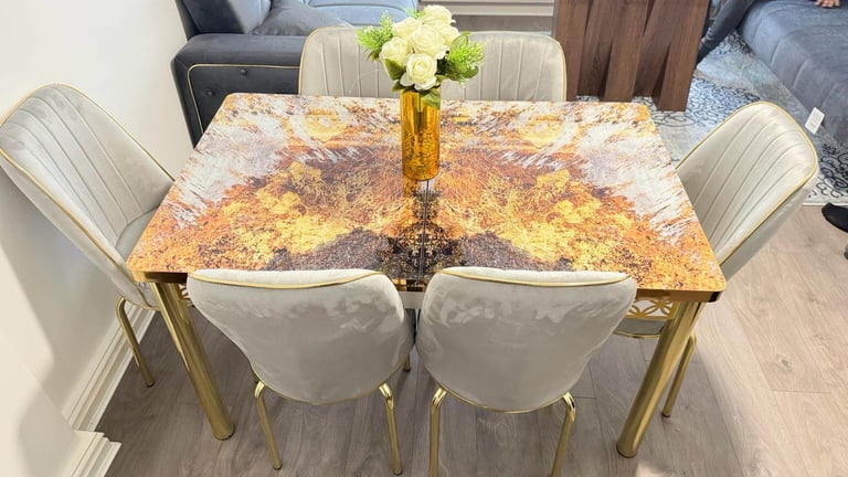 image for Dining table with chairs.